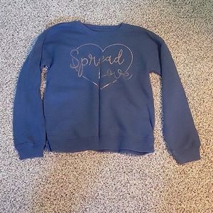 Blue Spread Love Sweater